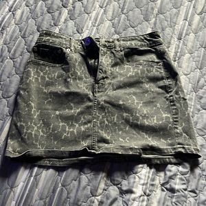 camo jean skirt